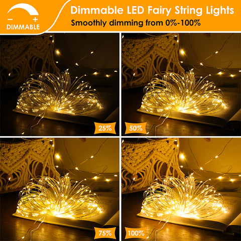 Mlambert 3 Pack 33 FT Fairy String Lights