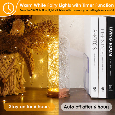 Mlambert 3 Pack 33 FT Fairy String Lights