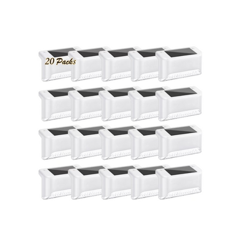 MAXvolador Solar Deck Lights, 20-Pack & Automatically ON/OFF