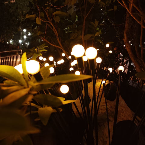 firefly lights in the garden