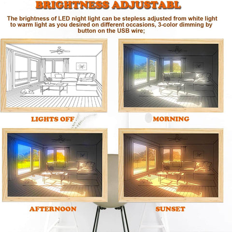 MAXvolador LED Modern Simulate Light Painting