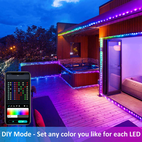 MAXvolador 33FT Sound-Reactive Smart LED RGB Fairy Lights