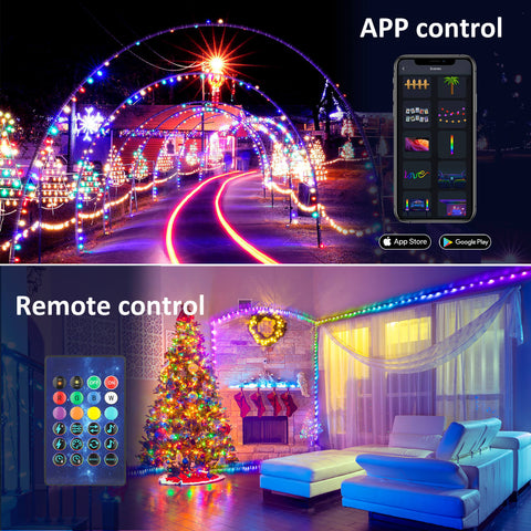 MAXvolador 33FT Sound-Reactive Smart LED RGB Fairy Lights