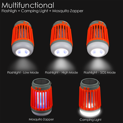 MAXvolador 3-in-1 Solar Mosquito Killer Lamp