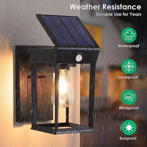 MAXvolador Solar Security Lights with Motion Sensor