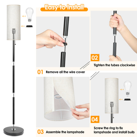 MAXvolador Modern Standing Lamps with 3 Color Temperatures