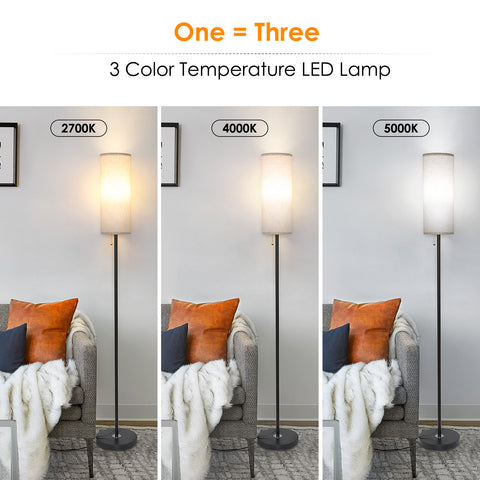 MAXvolador Modern Standing Lamps with 3 Color Temperatures