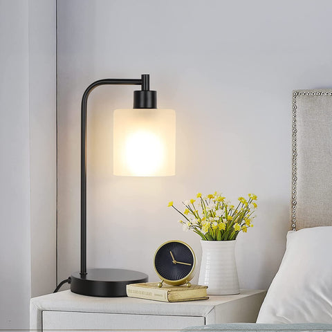 MAXvolador Table Lamp, Fully Stepless Dimmable, 2 USB Ports, 2-Pack
