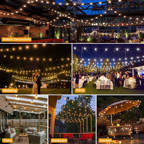 MAXvolador 3-Color-in-1 Dimmable Outdoor Solar String Lights