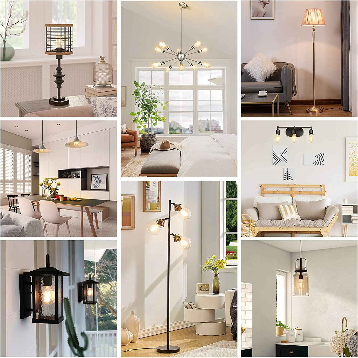 MAXvolador Dimmable Vintage LED Edison Bulb 60W Equivalent, 6W 800Lumens Edison Light Bulbs 2700K Warm White, ST58 Antique LED Filament Bulb CRI 85+, E26 Medium Base, Clear Glass, Pack of 12，for livingroom bedroom