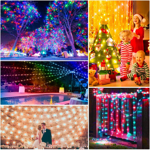 Maxvolador 99Ft LED Rope Lights Outdoor, 16 Colors RGB Remote Control Fairy String Lights Plug in with 300 LEDs, Waterproof, Super Durable for Bedroom Patio Wedding Christmas Decor