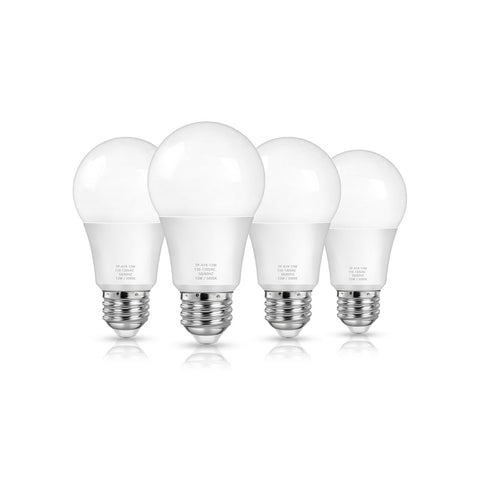 Maxvolador A19 LED Light Bulbs, 100 Watt Equivalent LED Bulbs, Daylight 5000K, 1500 Lumens, E26 Standard Base, Non-Dimmable, 13W Bright White LED Bulbs for Bedroom Living Room Home Office, 4-Pack