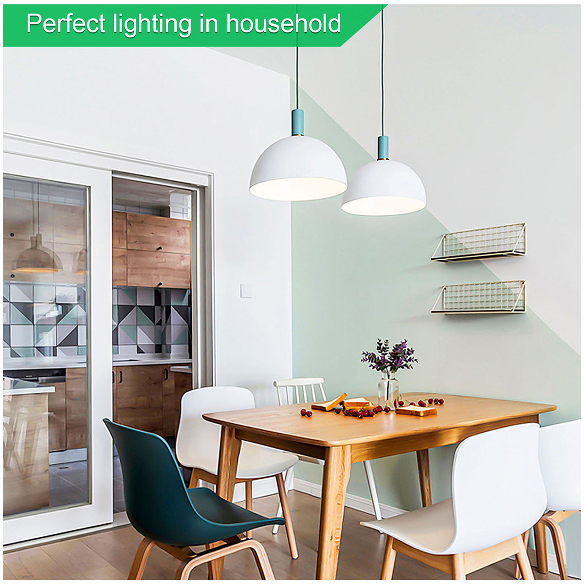 Maxvolador E12 Candelabra LED Bulbs 60W Equivalent, Daylight White 5000K, 6W Chandelier Light Bulbs 600Lumens, B11 Candle lamp with Decorative Candelabra Base, Non-Dimmable, 12Pack，Perfect lighting in commercial