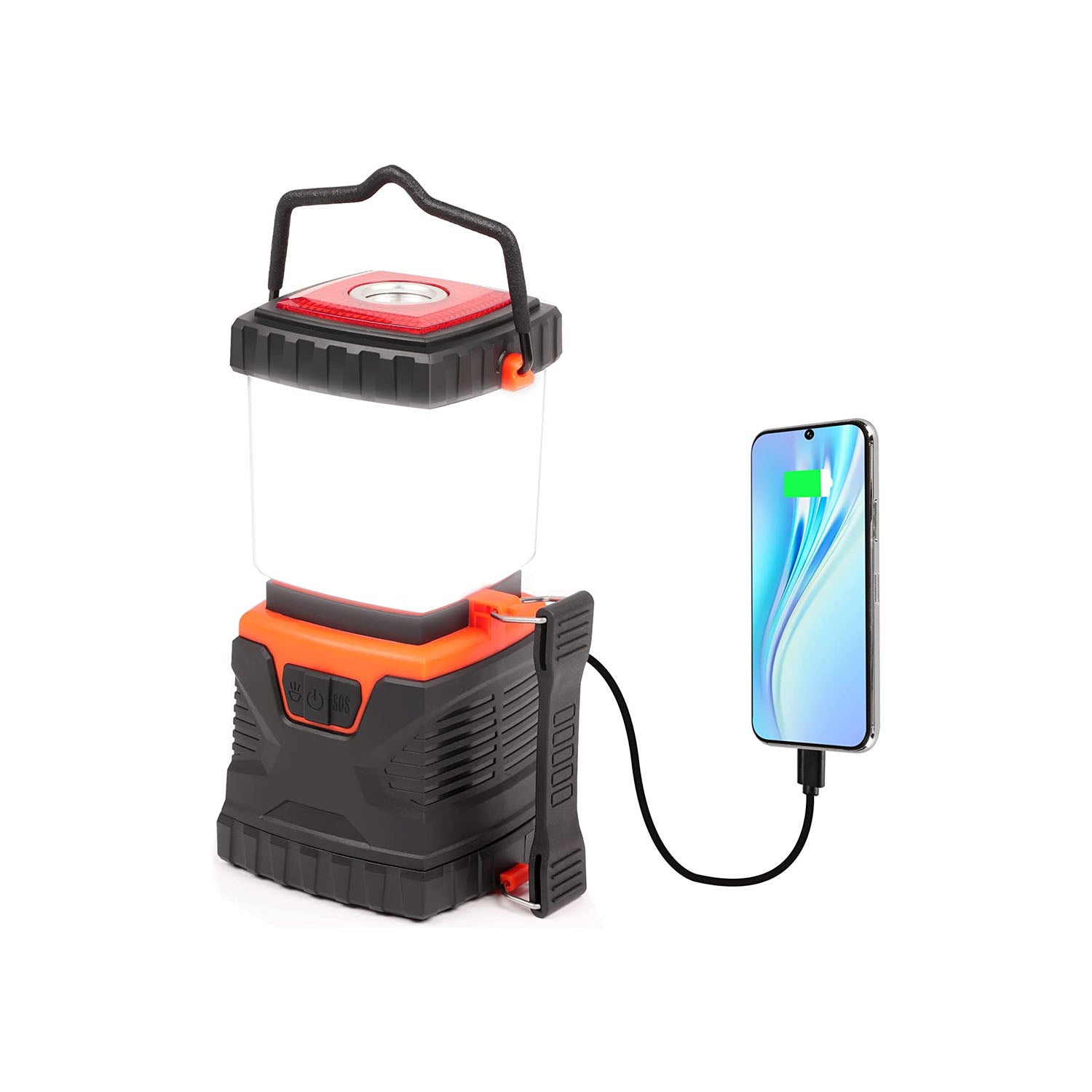 Maxvolador LED Camping Lantern, Rechargeable Flashlights with 1000LM, Dimmable Battery Powered Camping Lights, Daylight Warm Light 8 Modes, 4400mAh Power Bank, Portable Waterproof Tent Light for Hiking, Survival