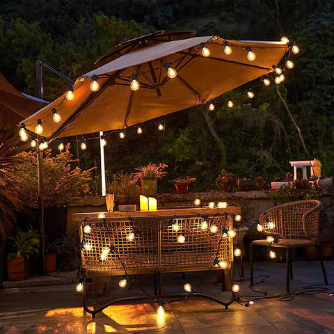 MAXvolador 50FT Connectable & Dimmable Outdoor Bistro Lights